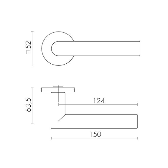 Ручка раздельная R.SLR52.BARREL CP-8 хром