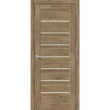 Межкомнатная дверь экошпон Bravo Порта-22 original oak остеклённая