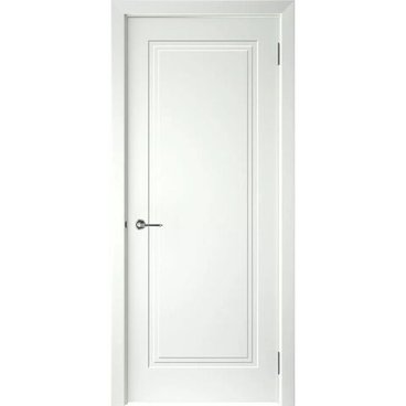 Межкомнатная дверь эмаль Левел-1 белая глухая