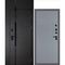 Входная дверь с фальшфрамугой Сити-1Ф панель гладкая серая