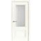 Фото межкомнатной двери экошпон 81002 дарк вайт остёкленная
