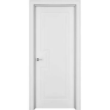 Межкомнатная дверь эмаль Паспарту-П белая глухая