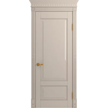 Межкомнатная дверь массив дуба Viporte Классика 1 прованс глянец глухая