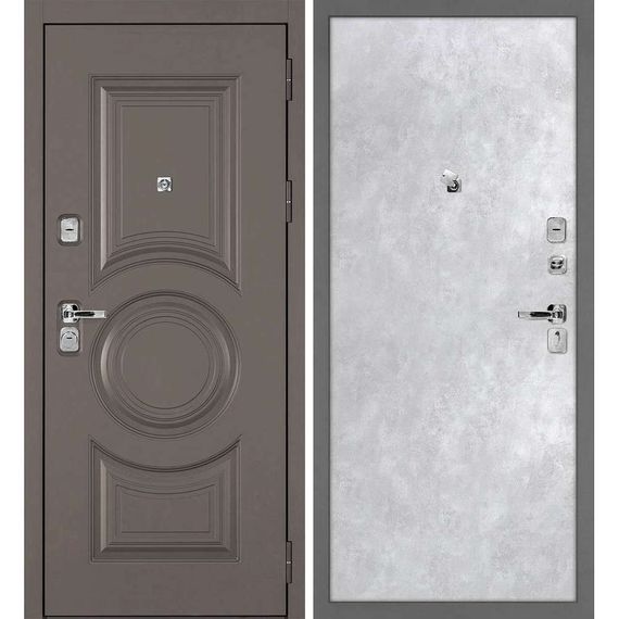 Входная дверь Плаза-177 панель гладкая бетон