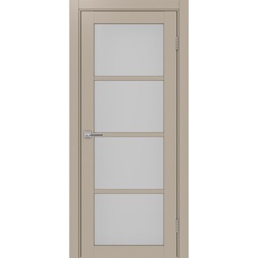 Межкомнатная дверь экошпон Турин 540.2222 мокко остеклённая