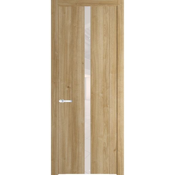Межкомнатная дверь 1.8N дуб карамель остеклённая