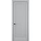 Фото межкомнатной двери керамик FL 3 шеллак серый глухая