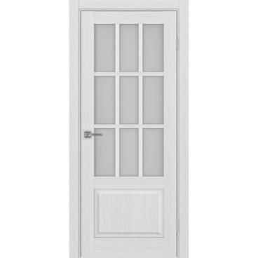 Межкомнатная дверь Тоскана 642.2221 ясень серебристый со стеклом