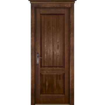 Межкомнатная дверь массив ольхи ОКА M5 античный орех глухая