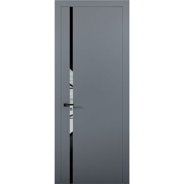 Межкомнатная дверь Палладий 8 антрацит со стеклом