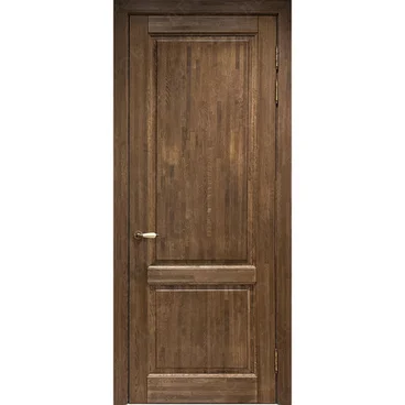 Межкомнатная дверь массив дуба сращенный Дверцов Ливорно глухая