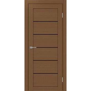 Межкомнатная дверь экошпон Турин 501АПП.1 орех с молдингом