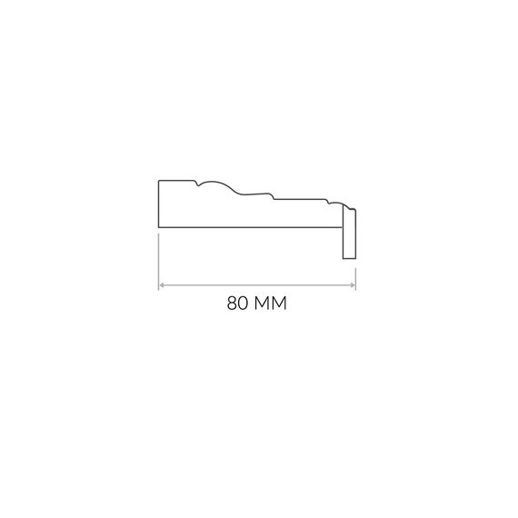 Наличник дверной телескопический N эмаль Дверцов 80х22 мм