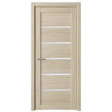 Межкомнатная дверь Вена эко-шпон лиственница мокко со стеклом