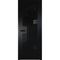 Фото межкомнатной алюминиевой двери Profil Doors AGP 1 чёрный матовый RAL 9005 стекло триплекс чёрный