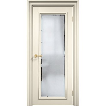 Межкомнатная дверь эмаль Дверцов Болонья 1 NCS S 1002-Y50R остеклённая