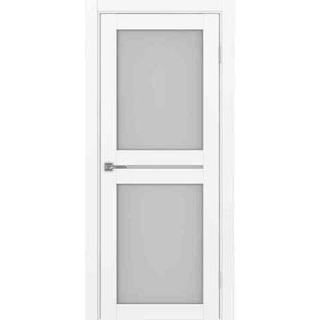 Межкомнатная дверь экошпон Турин 520.222 белый снежный остеклённая