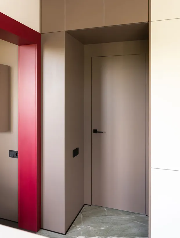 Скрытая дверь под окраску ДВЕРЦОВ кромка ABS открывание на себя