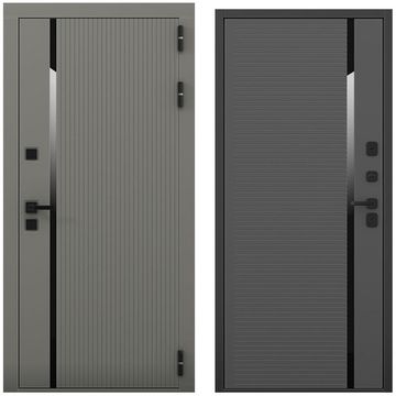 Входная дверь Пиано S антрацит силк панель пиано