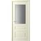 Фото межкомнатной двери эмаль Классика 3 слоновая кость остеклённая