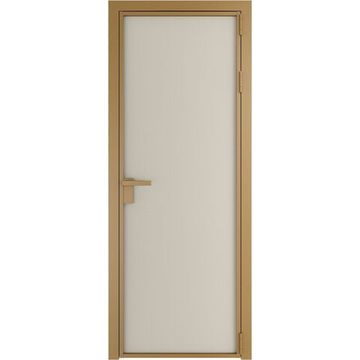 Алюминиевая межкомнатная дверь 1AP золото перламутр белый элегант
