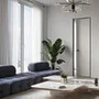 Межкомнатная скрытая дверь под окраску Profil Doors 0PA профиль вайт