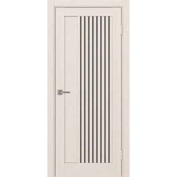 Межкомнатная дверь экошпон Турин 544.12 ясень перламутровый остеклённая