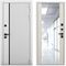 Входная дверь Пиано белый матовый панель зеркало Maxi