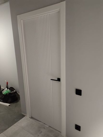 Межкомнатная дверь эмаль Ультра белая глухая