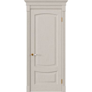 Межкомнатная дверь массив дуба Alvero Алина мускато глухая