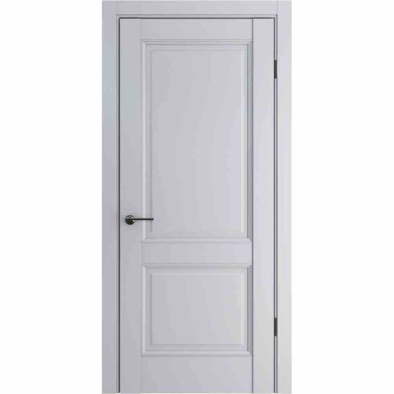 Межкомнатная дверь экошпон ДП-78 silver gray глухая