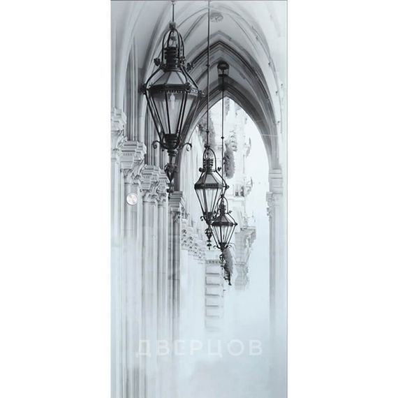 Фото стеклянной раздвижной двери Аркада