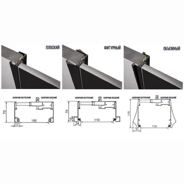 Комплект наличников внутренних алюминиевых Profil Doors IntegrAL