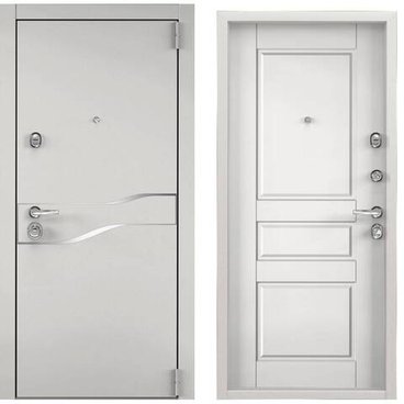 Входная дверь Super Omega 100 SP-15 колоре бьянко SO-NC-2 КТ белый