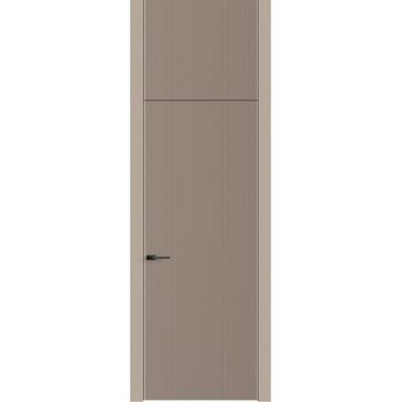 Межкомнатная дверь с фальшфрамугой эмаль Ofram Линнея 1 капучино