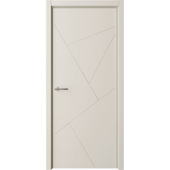 Фото межкомнатная дверь эмаль Albero Геометрия 2 латте глухая