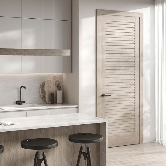 Межкомнатная дверь Profil Doors 1.10N дуб сонома глухая в интерьере