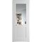 Межкомнатная дверь 3.2.2PM крем вайт остеклённая