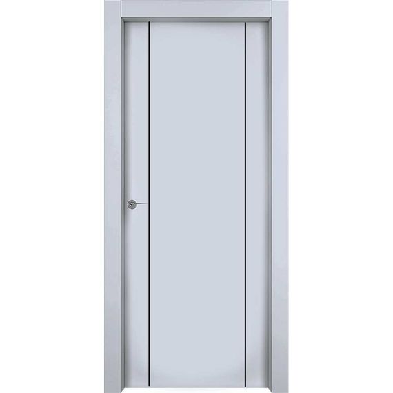 Межкомнатная дверь эмаль 1001 M2 RAL 7047 глухая