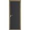 Алюминиевая межкомнатная дверь 1AP шампань блэк элегант