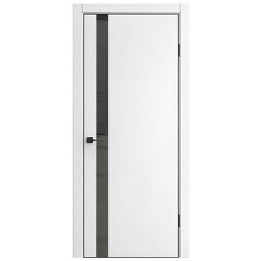 Межкомнатная дверь ПЭТ Квинто белая остеклённая