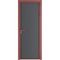 Алюминиевая межкомнатная дверь 1AP красный антрацит графит элегант