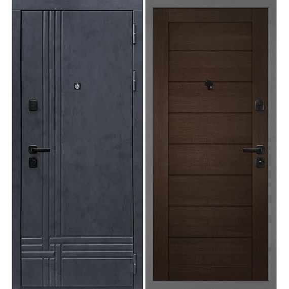 Входная дверь Осло бетон антрацит панель сборная венге