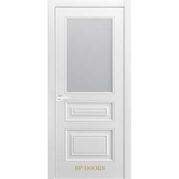 Межкомнатная дверь эмаль Версаль-2Ф белоснежная со стеклом