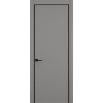 Межкомнатная дверь керамик MN 1 серый глухая