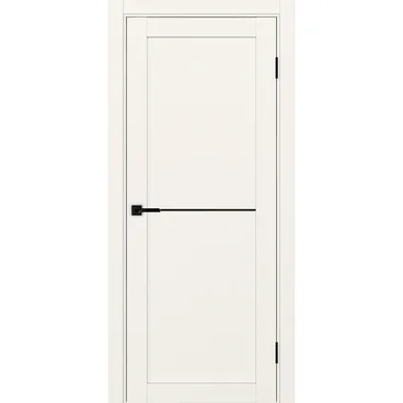 Межкомнатная дверь экошпон Турин 502АПП.11 бежевый с молдингом