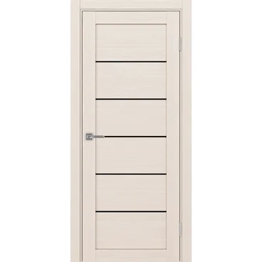 Межкомнатная дверь экошпон Турин 501АПП.1 ясень перламутровый с молдингом