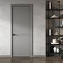 Фото межкомнатной двери керамик MN 3 серый глухая в интерьере