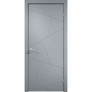 Межкомнатная дверь эмаль Дверцов Тиволи 2 RAL 7047 глухая