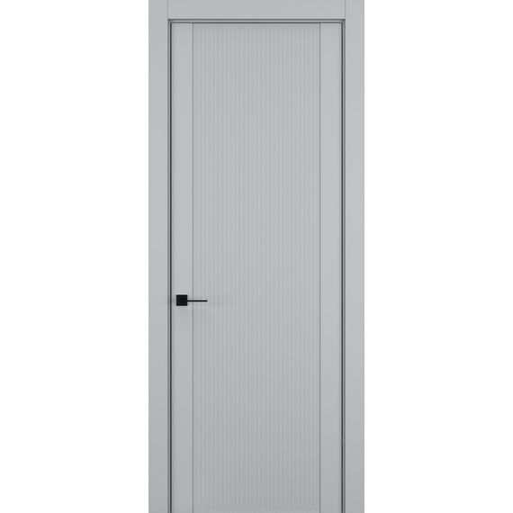 Фото межкомнатной двери керамик FL 2 шеллак серый глухая